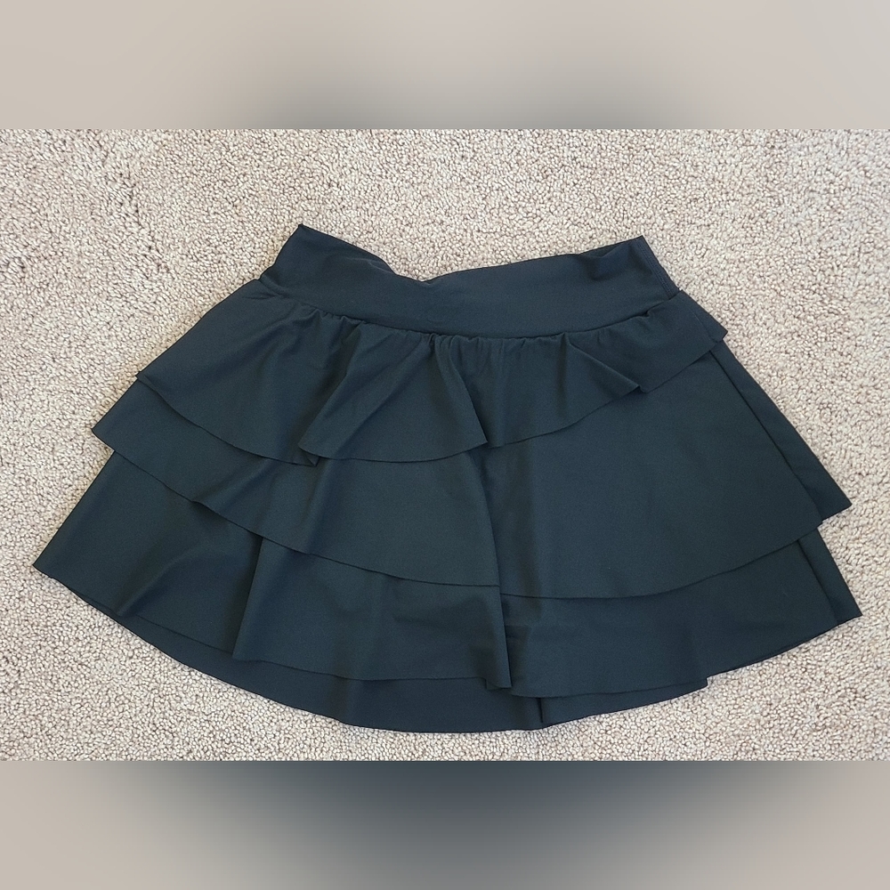 In My Feels Everyday High Waisted 2-in-1 Tennis Skirt-TruffleBlack/M